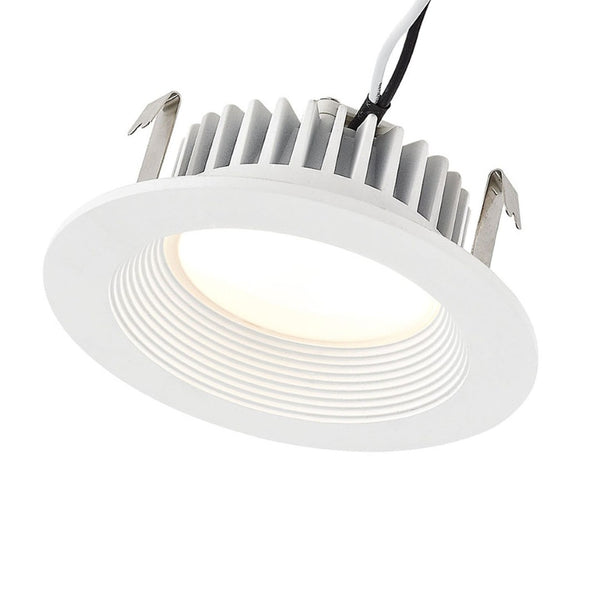 Atlas Aluminum LED Recessed Downlight - 15W Soft White Illumination with Durable Cast Housing Design Aluminum Housing 120V Line Voltage Epistar Chips Box Package 9W CL11964-WH