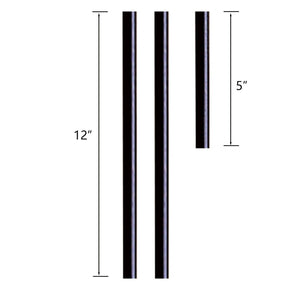 Atlas Rod Kit for Pendant Lighting - Durable Metal Extensions for Seamless Installation & Stylish Decor Dark Rust CL11972-BK