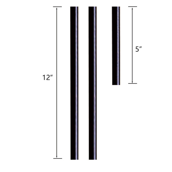 Atlas Rod Kit for Pendant Lighting - Durable Metal Extensions for Seamless Installation & Stylish Decor Dark Rust CL11972-BK