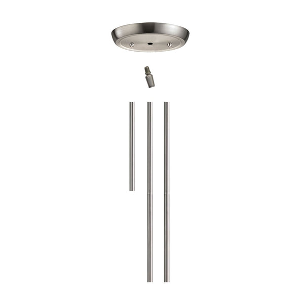 Atlas Rod Kit for Pendant Lighting - Durable Metal Extensions for Seamless Installation & Stylish Decor Satin Nickel CL11973-NK