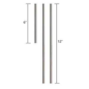 Atlas Rod Kit for Pendant Lighting - Durable Metal Extensions for Seamless Installation & Stylish Decor Satin Nickel CL11973-NK