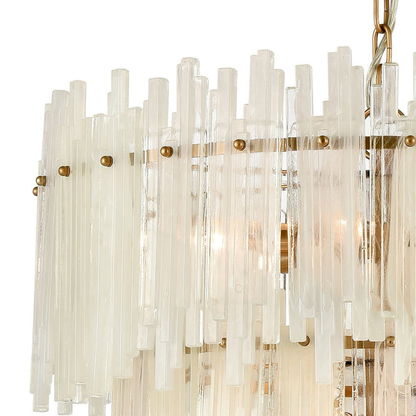 Atlas Brinicle 26'' Wide 18-Light Chandelier - Contemporary Aged Brass Fixture for Stunning Illumination CL11985-BS