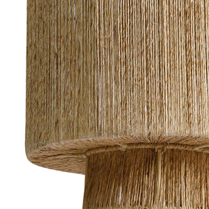 Atlas Corsair 12" Wide 1-Light Mini Pendant - Coastal Natural Jute for Warm Ambiance & Stylish Lighting CL11991-NA