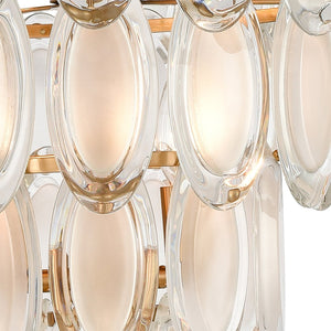 Atlas Curiosity 20'' Wide 8-Light Chandelier - Modern Geometry with Aged Brass & Clear Glass Elegance CL11993-BS