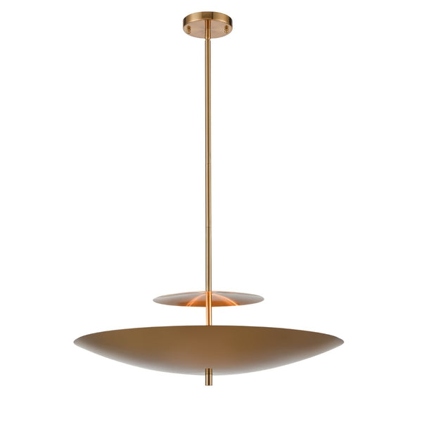 Atlas Marston 23.5'' Wide 2-Light Pendant - Vintage Aged Brass Design for Modern Ambient Lighting CL12009-BS