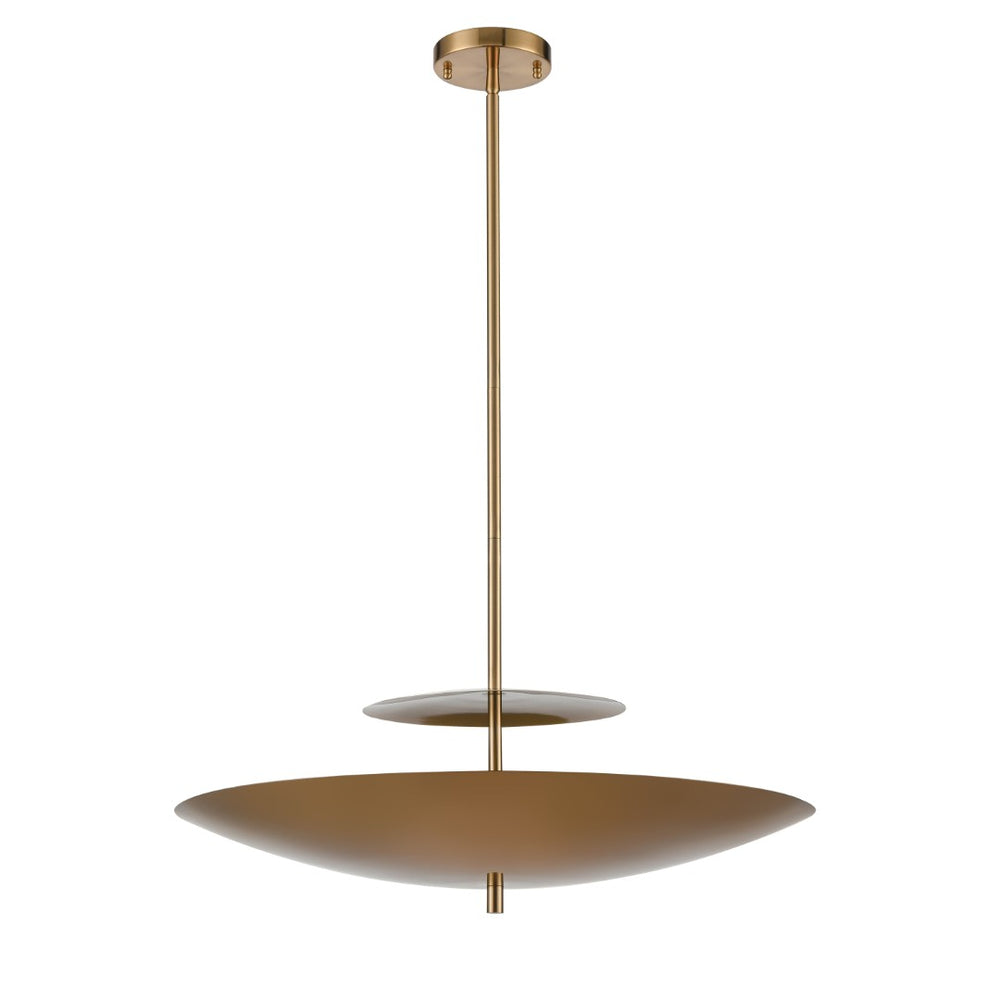 Atlas Marston 23.5'' Wide 2-Light Pendant - Vintage Aged Brass Design for Modern Ambient Lighting CL12009-BS