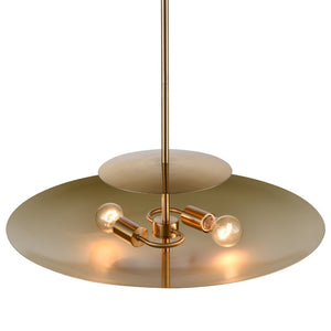 Atlas Marston 23.5'' Wide 2-Light Pendant - Vintage Aged Brass Design for Modern Ambient Lighting CL12009-BS