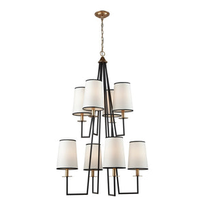 Atlas Nico 30'' Wide 8-Light Chandelier - Elegant Oil Rubbed Bronze Fixture for Modern & Classic Spaces CL12015-BZ