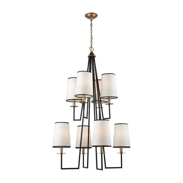 Atlas Nico 30'' Wide 8-Light Chandelier - Elegant Oil Rubbed Bronze Fixture for Modern & Classic Spaces CL12015-BZ