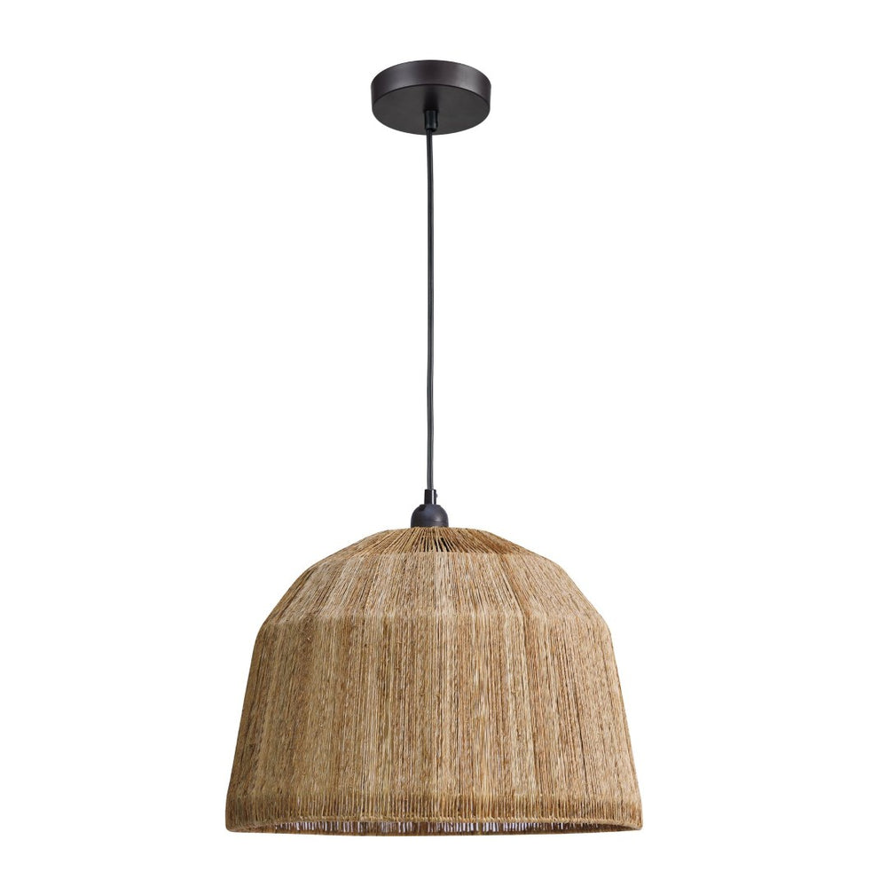 Atlas Reaver 16'' Coastal-Inspired Jute Pendant Light – Handcrafted, Eco-Friendly, Perfect for Any Space CL12019-NA