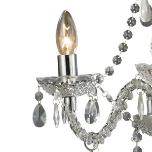 Atlas Theatre 3-Light Chandelier - Chic Crystal Elegance in Polished Chrome for Dining Rooms & Entryways CL12021-CL