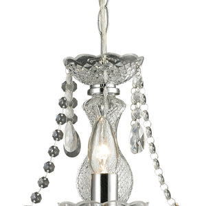 Atlas Theatre 3-Light Chandelier - Chic Crystal Elegance in Polished Chrome for Dining Rooms & Entryways CL12021-CL