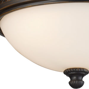 Atlas Georgia 13" Wide 2-Light Flush Mount - Elegant Chandelier Design for Low Ceilings and Small Spaces CL12026-BZ