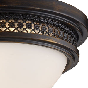 Atlas Georgia 13" Wide 2-Light Flush Mount - Elegant Chandelier Design for Low Ceilings and Small Spaces CL12026-BZ