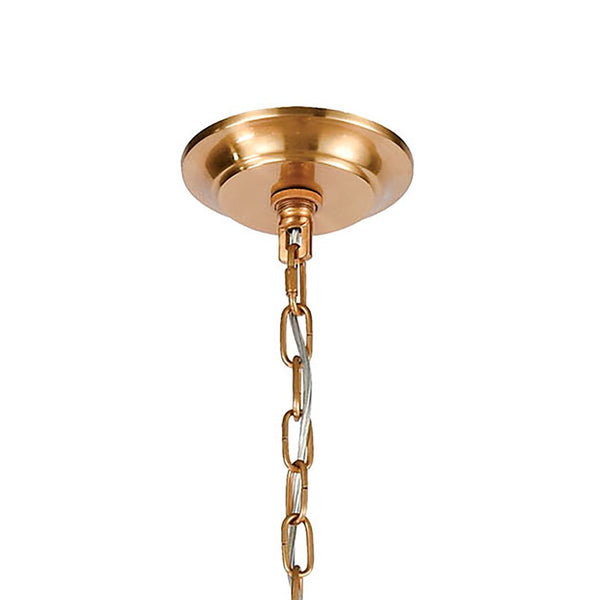Atlas Abaca 36" Wide 8-Light Chandelier - Hand-Wrapped Rope & Satin Brass for Elegant Indoor Lighting CL12044-BS