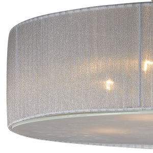 Atlas Alexis 23'' Wide 5-Light Semi Flush Mount - Glamorous Antique Silver Light for Elegant Interiors CL12051-SV