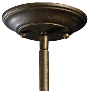 Atlas Amherst 6" Wide Mini Pendant Light - Elegant Antique Bronze Design with Crystal Accent for Home Spaces CL12054-BZ