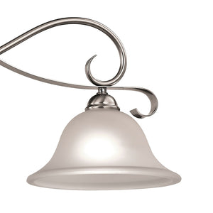 Atlas Brighton 36" Wide 3-Light Linear Chandelier - Elegant Brushed Nickel with Frosted Glass Shades CL12091-NK