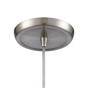 Atlas Capri 5" Wide Pendant Light - Handcrafted Capiz Shell Design in Satin Nickel for Elegant Interiors CL12104-GY
