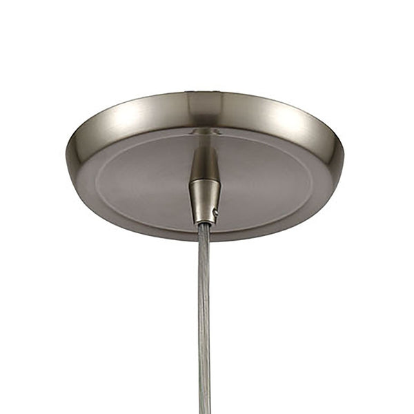 Atlas Capri 6" Wide 1-Light Pendant - Handcrafted Capiz Shell Design for Elegant Coastal Interiors CL12105-GY