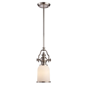 Atlas Chadwick Mini Pendant Light - Timeless Handcrafted Design for Elegant Task or Accent Lighting Spaces Polished Nickel 6'' CL12120-CH