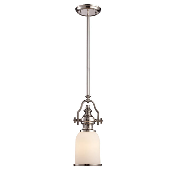 Atlas Chadwick Mini Pendant Light - Timeless Handcrafted Design for Elegant Task or Accent Lighting Spaces Polished Nickel 6'' CL12120-CH