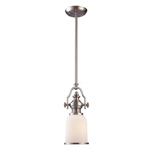 Atlas Chadwick Mini Pendant Light - Timeless Handcrafted Design for Elegant Task or Accent Lighting Spaces Satin Nickel 6'' CL12120-NK