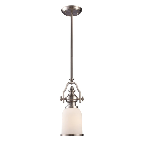 Atlas Chadwick Mini Pendant Light - Timeless Handcrafted Design for Elegant Task or Accent Lighting Spaces Satin Nickel 6'' CL12120-NK
