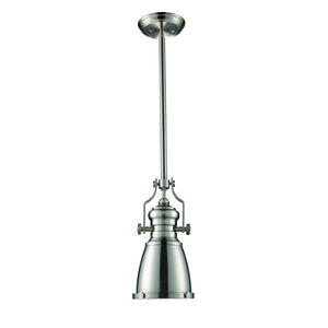 Atlas Chadwick Mini Pendant Light - Timeless Handcrafted Design for Elegant Task or Accent Lighting Spaces Satin Nickel 7.5'' CL12121-NK
