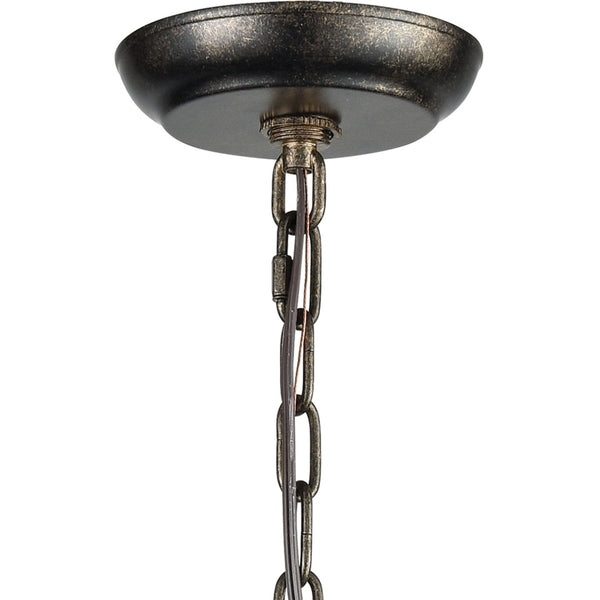 Atlas Circeo 5-Light Chandelier – Nature-Inspired Elegance with Crystal Accents for Romantic Interiors Deep Rust 16'' CL12129-BZ