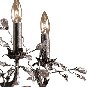 Atlas Circeo 5-Light Chandelier – Nature-Inspired Elegance with Crystal Accents for Romantic Interiors Deep Rust 27'' CL12136-BZ