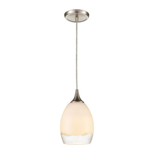 Atlas Cirrus 6'' Wide 1-Light Pendant - Modern Satin Nickel Fixture for Task & Accent Lighting Solutions CL12139-WH