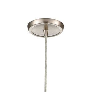 Atlas Cirrus 6'' Wide 1-Light Pendant - Modern Satin Nickel Fixture for Task & Accent Lighting Solutions CL12139-WH
