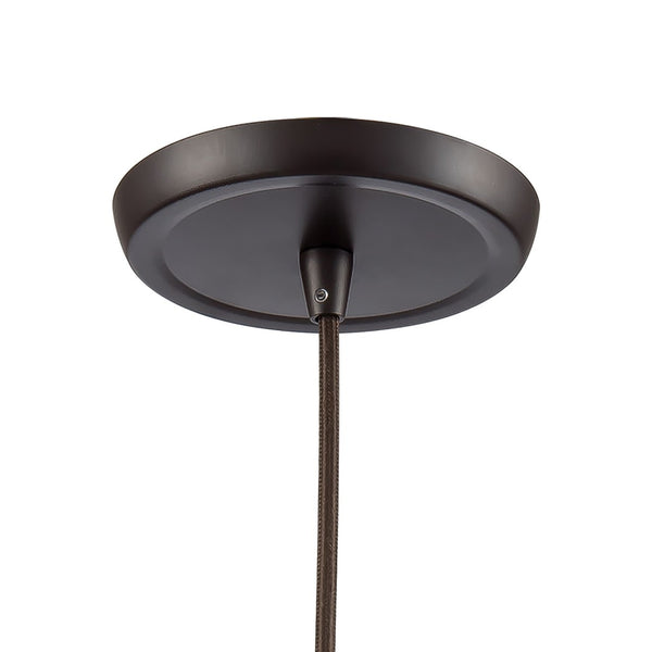 Atlas Coastal Inlet 11" Wide Pendant Light - Nautical Glass Globe with Rope & Oil Rubbed Bronze Finish CL12147-BZ1