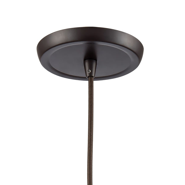 Atlas Coastal Inlet 11" Wide Pendant Light - Nautical Glass Globe with Rope & Oil Rubbed Bronze Finish CL12147-BZ1