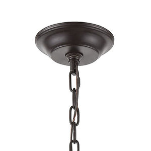 Atlas Congruency Modern 9-Light Chandelier - Stunning Geometric Design with Satin Brass Accents for Elegance Oil Rubbed Bronze 23'' CL12155-BZ