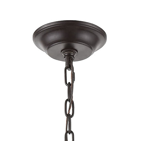 Atlas Congruency Modern 9-Light Chandelier - Stunning Geometric Design with Satin Brass Accents for Elegance Oil Rubbed Bronze 23'' CL12155-BZ