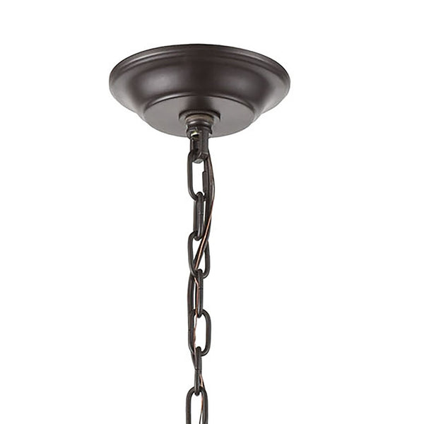 Atlas Congruency Modern 9-Light Chandelier - Stunning Geometric Design with Satin Brass Accents for Elegance Oil Rubbed Bronze 29'' CL12156-BZ
