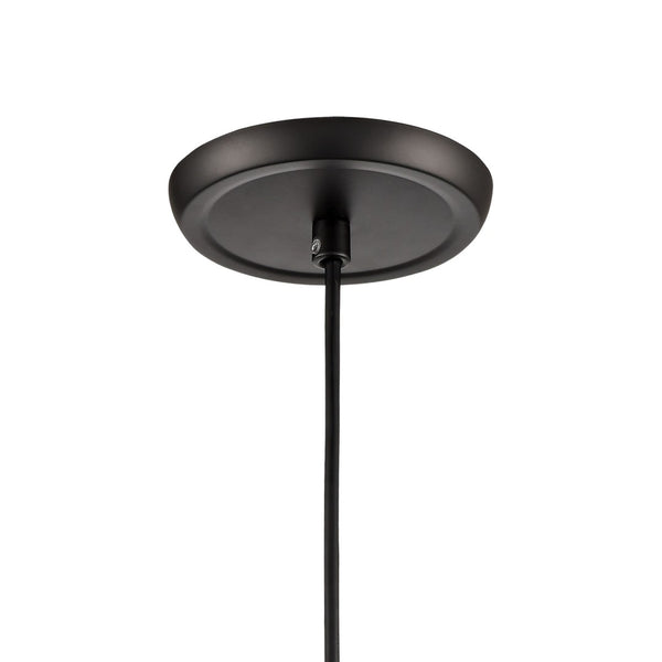 Atlas Corey 5" Wide 1-Light Pendant - Matte Black with Opal Glass, Contemporary Style for Modern Spaces CL12160-WH