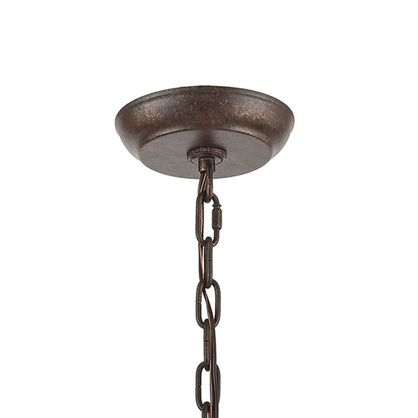 Atlas Crislett 6-Light Chandelier with Crystal Accents - Elegant Indoor Lighting for Dining & Living Spaces Sunglow Bronze 23'' CL12164-BZ