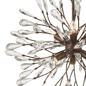 Atlas Crislett 25" Wide 6-Light Chandelier - Nature-Inspired Elegance in Sunglow Bronze for Your Home CL12165-BZ