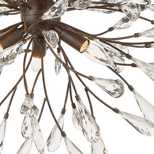 Atlas Crislett 25" Wide 6-Light Chandelier - Nature-Inspired Elegance in Sunglow Bronze for Your Home CL12165-BZ