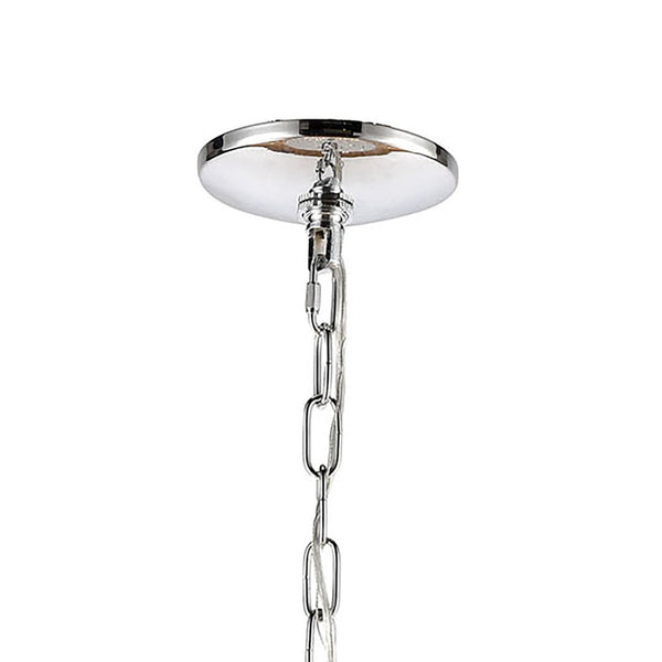 Atlas Crystique 6-Light Chandelier - Nature-Inspired Crystal Design for Sparkling Elegance in Any Room Polished Chrome 38'' CL12185-CH