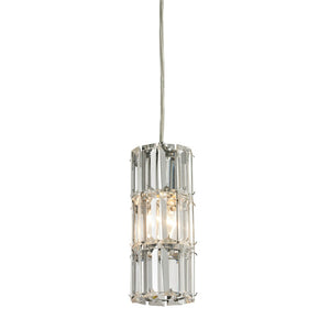 Atlas Cynthia Mini Pendant Light Fixture with K9 Crystal for Stunning Illumination in Small Spaces Polished Chrome 3'' CL12189-CH