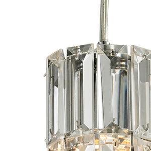 Atlas Cynthia Mini Pendant Light Fixture with K9 Crystal for Stunning Illumination in Small Spaces Polished Chrome 3'' CL12189-CH