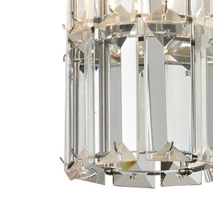 Atlas Cynthia Mini Pendant Light Fixture with K9 Crystal for Stunning Illumination in Small Spaces Polished Chrome 3'' CL12189-CH