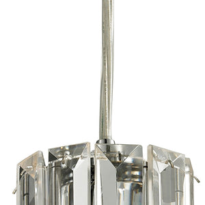Atlas Cynthia Mini Pendant Light Fixture with K9 Crystal for Stunning Illumination in Small Spaces Polished Chrome 3'' CL12189-CH
