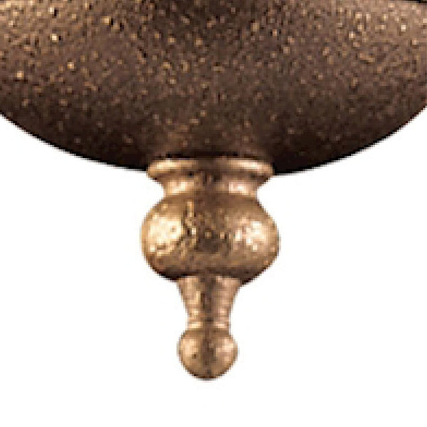 Atlas Elizabethan 3-Light Flush Mount – Elegant Indoor Lighting Fixture for Hallways and Living Spaces Dark Bronze 13'' CL12212-BZ