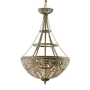 Atlas Elizabethan 4-Light Pendant in Dark Bronze - Timeless Architectural Design for Elegant Interiors CL12213-BZ