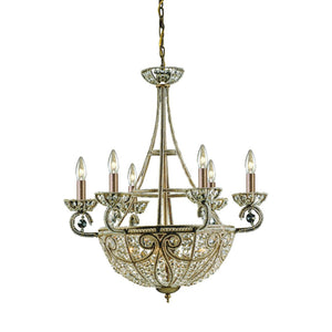 Atlas Elizabethan 8-Light Chandelier - Timeless Elegance for Foyers, Dining Rooms, and Living Spaces Dark Bronze 26'' CL12217-BZ